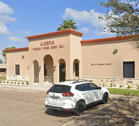 Alegria Primary Home Care's office on E. Redbud Avenue in McAllen, Texas